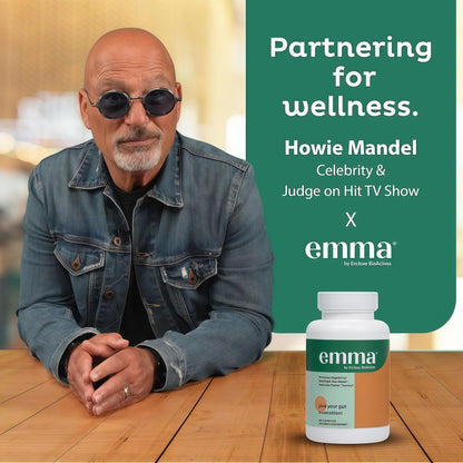 Emma Gut Health Relief Supplement, Doctor Endorsed Formula for Women & Men, Leaky Gut & Digestive Support for Constipation, Bloating & Gas Relief with Berberine, Resveratrol, Quercetin, 60 Capsules